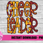 Cheerleader Png - Cheerleader Sublimation File- Maroon and Gold -  Instant download - Digital Download