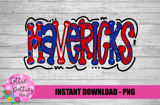Mavericks Png - Mavericks Sublimation Design - Digital Download