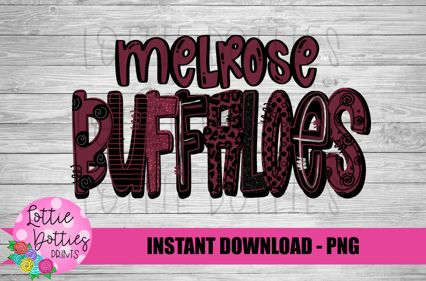 Melrose Buffaloes PNG - Buffaloes Sublimation Design - Mascot