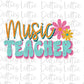 Music Teacher - PNG - Back To School - Sublimation - Digital Download