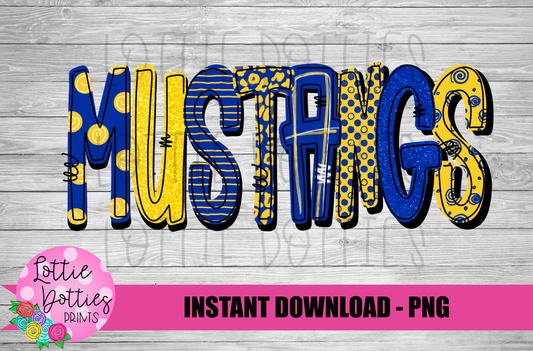 Mustangs PNG - Mustangs -  sublimation design - Digital Download