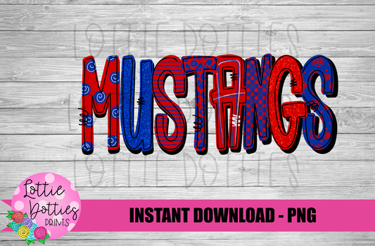 Mustangs PNG - Mustangs -  sublimation design - Digital Download