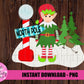 North Pole Boy Elf Png - Christmas Sublimation Design - Elf Design - Digital Download
