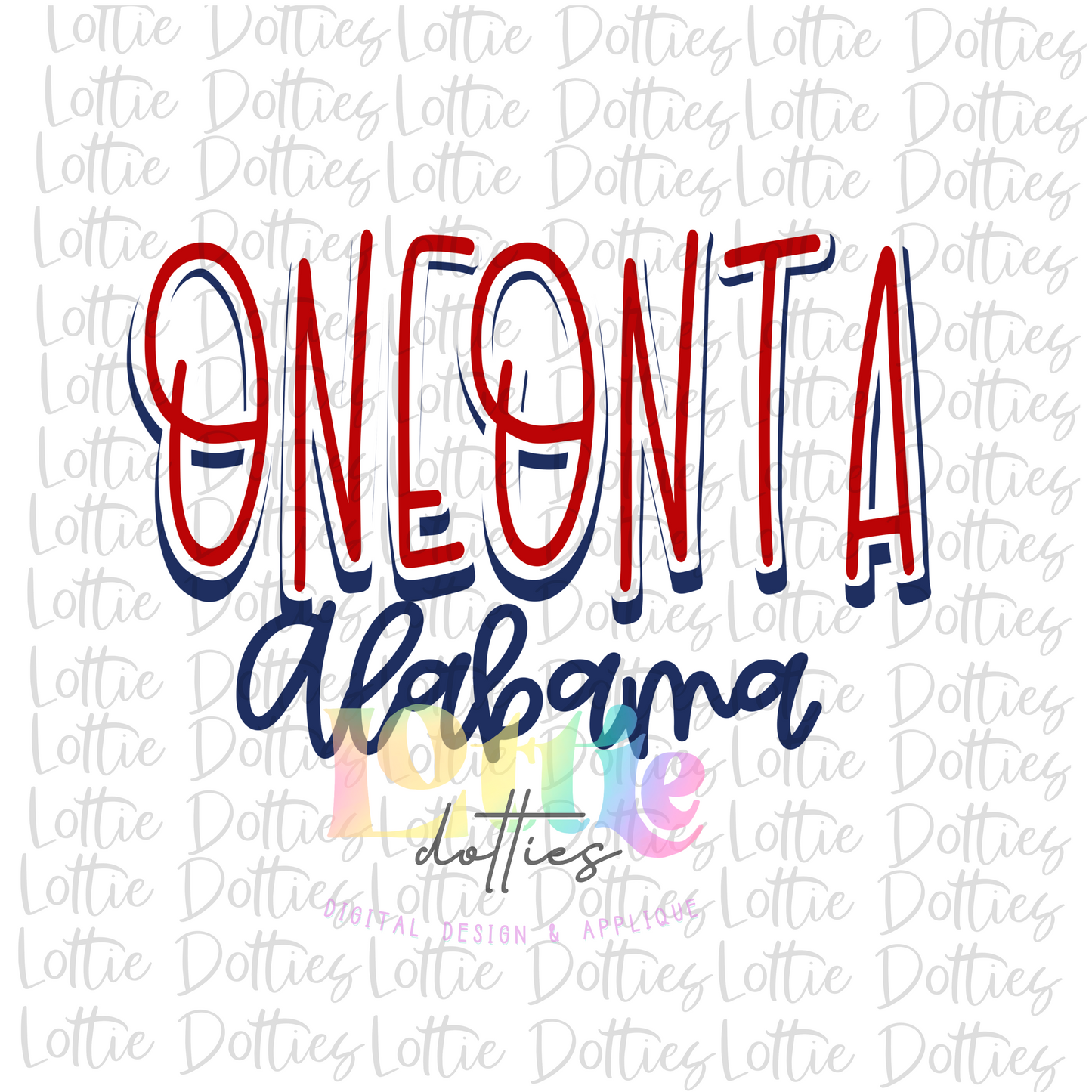Oneonta Alabama - PNG - Oneonta Alabama Sublimation - Digital Download