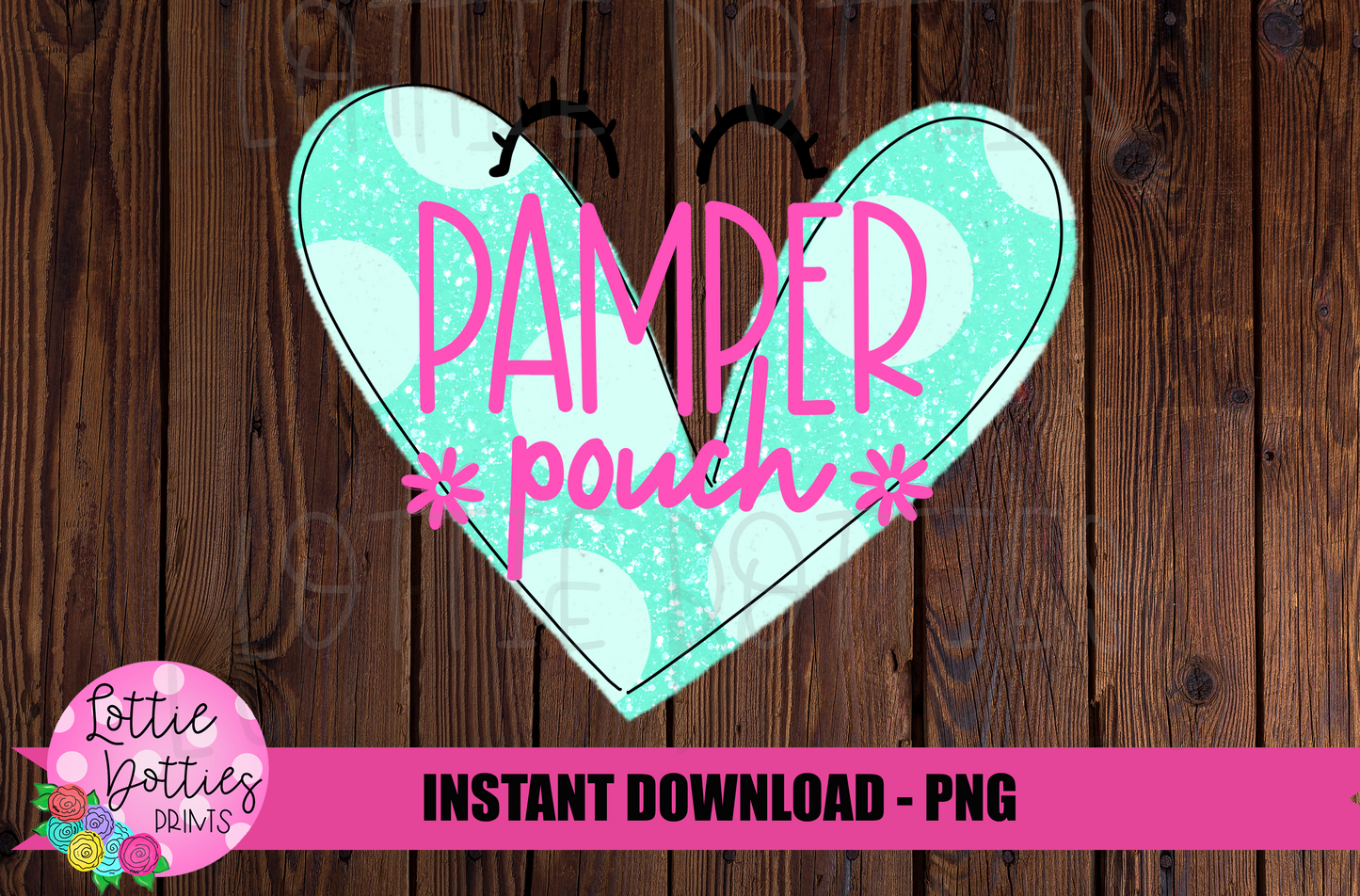 Pamper Pouch - PNG - Sleepover - Sublimation - Digital Download