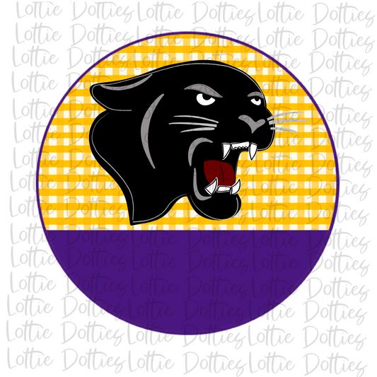 Panther Circle PNG - Panthers - Sublimation - Digital Download