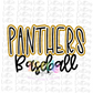 Hackleburg Panthers  Baseball PNG - Panthers Sublimation  - Digital Download