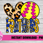 Panthers Softball  Png - Panthers  Sublimation Design - Digital Download