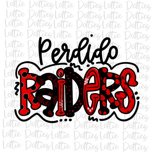 Perdido Raiders - PNG - Sublimation design - Digital Download