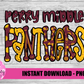 Perry Middle  Panthers  PNG - Panthers Sublimation  - Digital Download