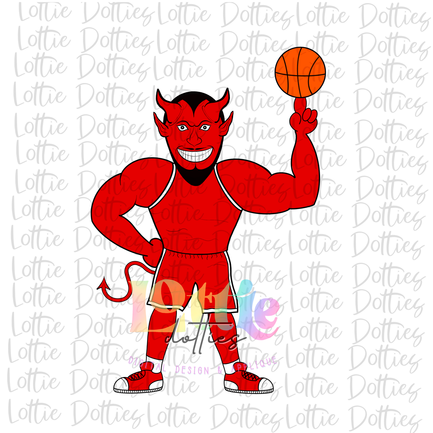 Red Devils Basketball PNG - Red Devils Sublimation - Digital Download