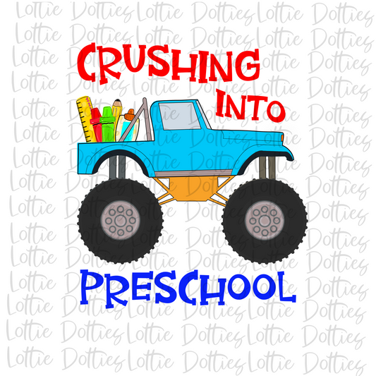 Crushing Into Preschool - Monster Truck Png - Monster Truck Design - Monster Truck Design