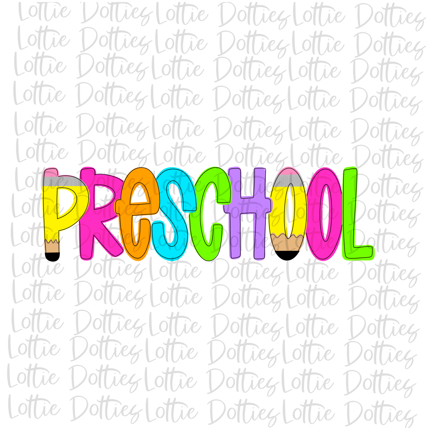 Preschool - Png - School Sublimation  - Back To School  Design