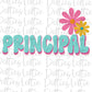 Principal  - PNG - Back To School - Sublimation - Digital Download