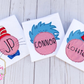 Bundle Deal Read Across America Circle Applique Design - Machine Embroidery - Instant Download
