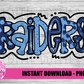 Raiders PNG -  Raiders sublimation design - Digital Download