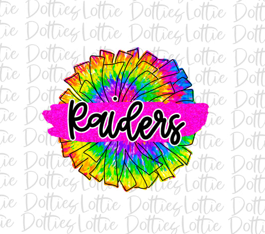 Raiders  Pom Png - Cheer Sublimation File - Instant download - Digital Download