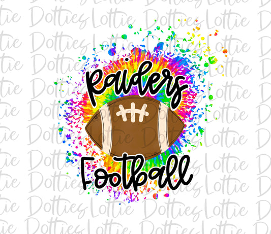 Tie Dye Raiders  Football  - PNG - Football - Sublimation - Digital Download