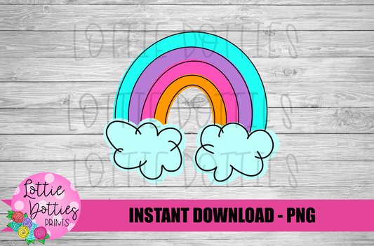 Rainbows Png - Rainbow Sublimation Design - Digital Download