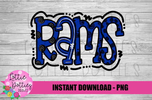 Rams PNG - Rams Sublimation design - Digital Download