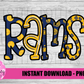 Rams PNG - Rams Sublimation design - Digital Download