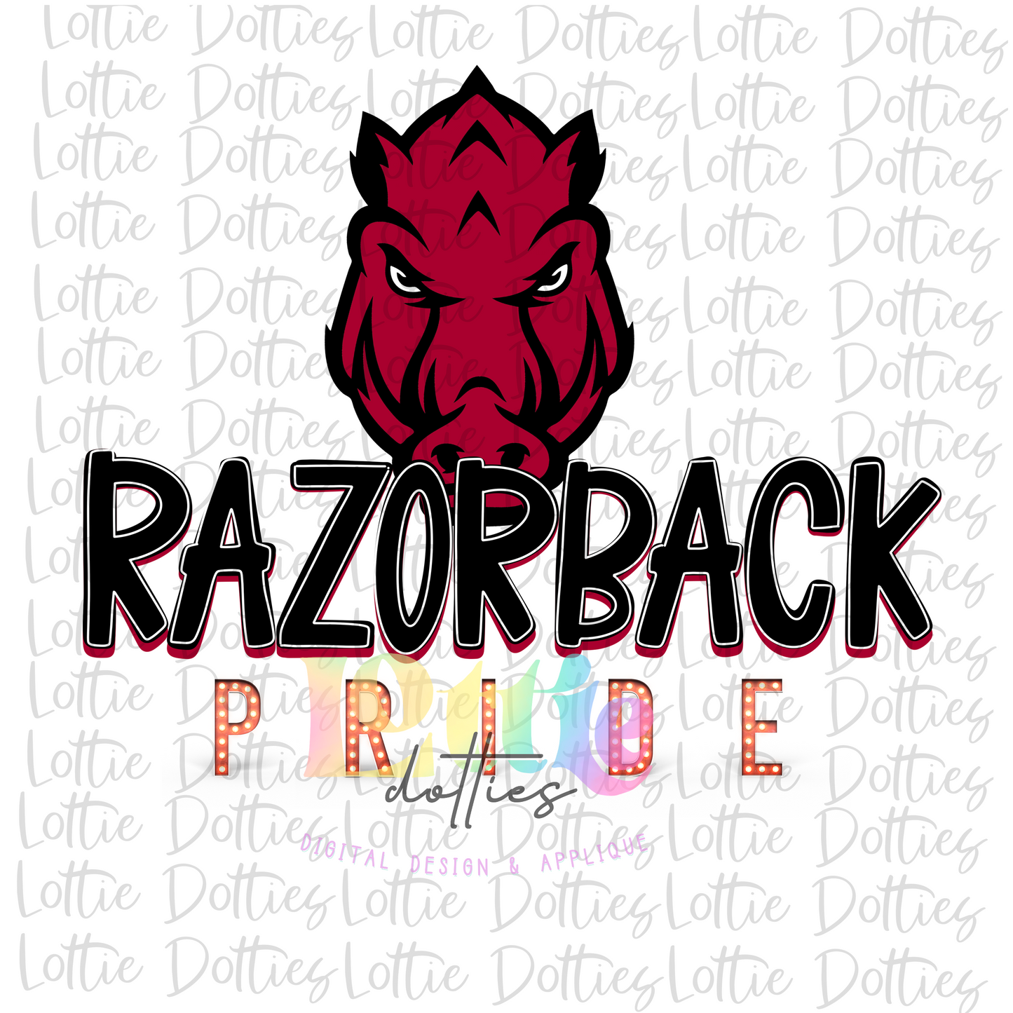 Razorback Pride PNG - Razorback Sublimation - Digital Download