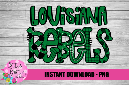 Louisiana Rebels PNG - Rebels PNG - Instant Download - Digital Download - Rebels Sublimation Design