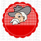 Rebel Scallop - Png - Red - Sublimation Design- Digital Download