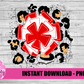 Red Pom PNG - Cheerleader -  Pom Pom  -  sublimation design - Digital Download