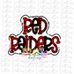 Red Raiders PNG - Red  Raiders Sublimation Design - Digital Download - Red and Black