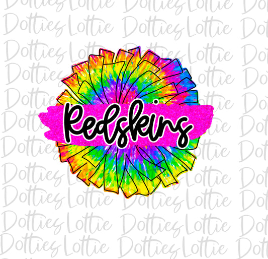 Redskins  Pom PNG - Sublimation - Digital Design