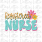 Registered Nurse - PNG - Back To School - Sublimation - Digital Download