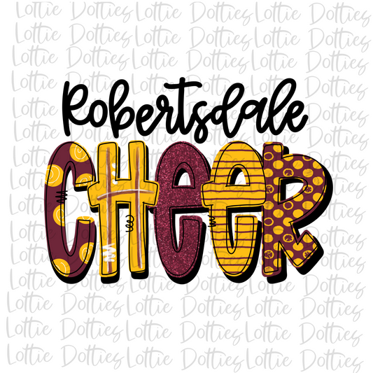 Robertsdale Cheer  Png - Cheerleader Sublimation File - Instant download - Digital Download