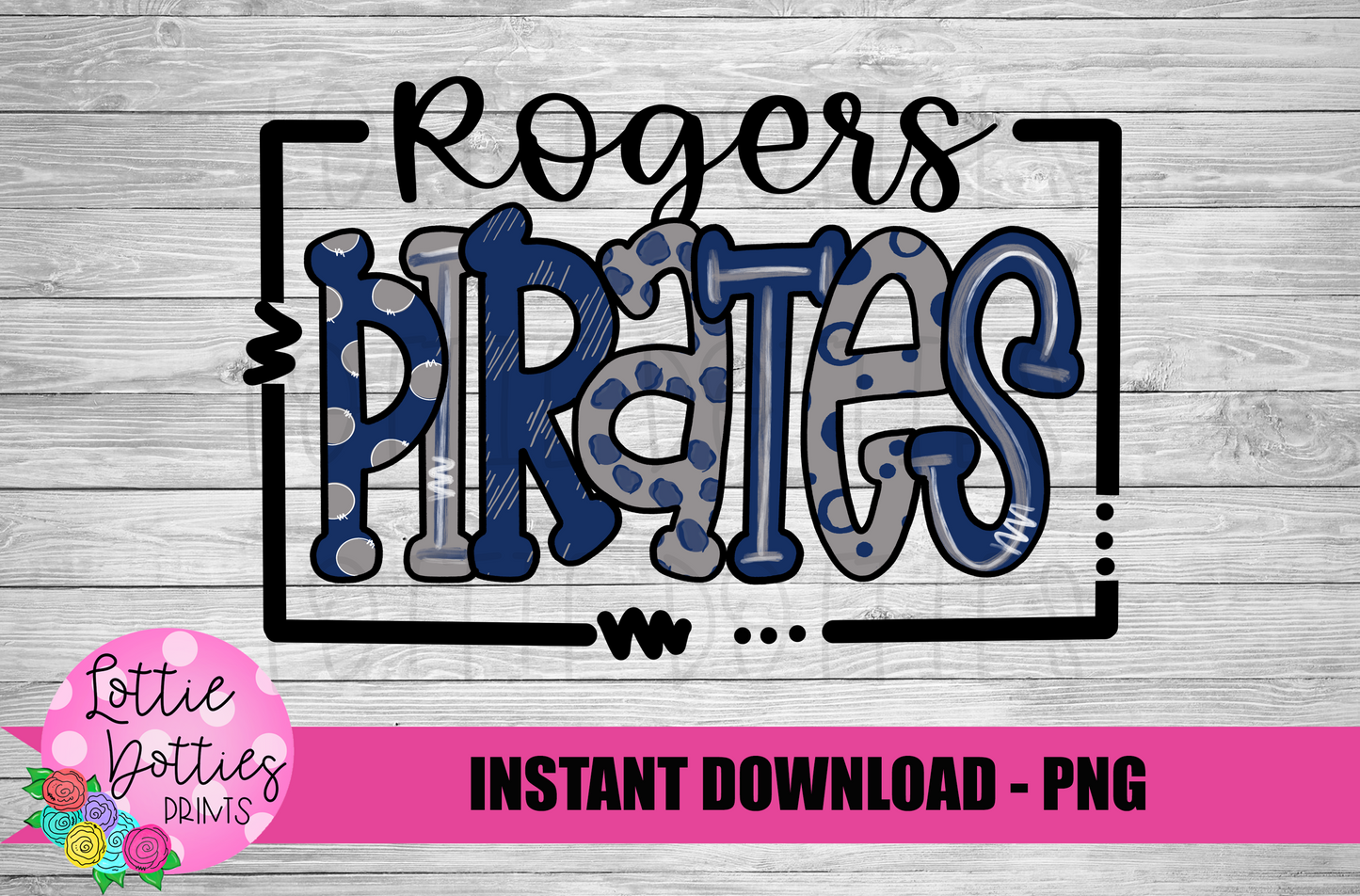 Rogers Pirates PNG - Pirates -  sublimation design - Digital Download