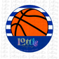 Basketball Circle - PNG - Basketball  - Digital Download - Royal Blue