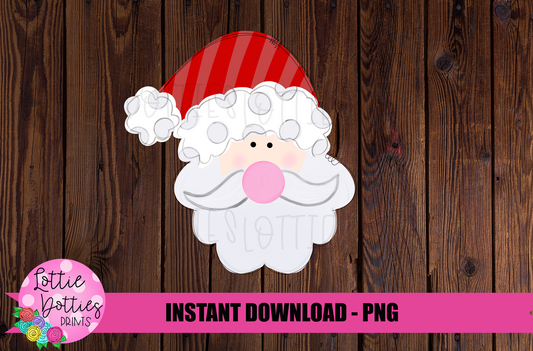 Santa Sublimation Design - Christmas Sublimation Design- Digital Download