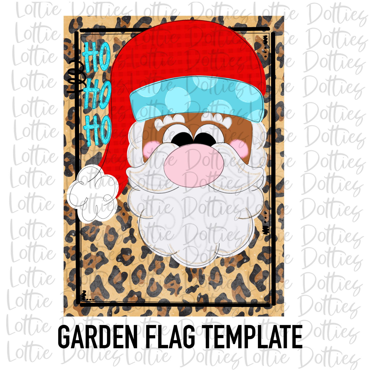 Santa Png - Santa Flag Template Sublimation - Christmas Sublimation- Digital Download