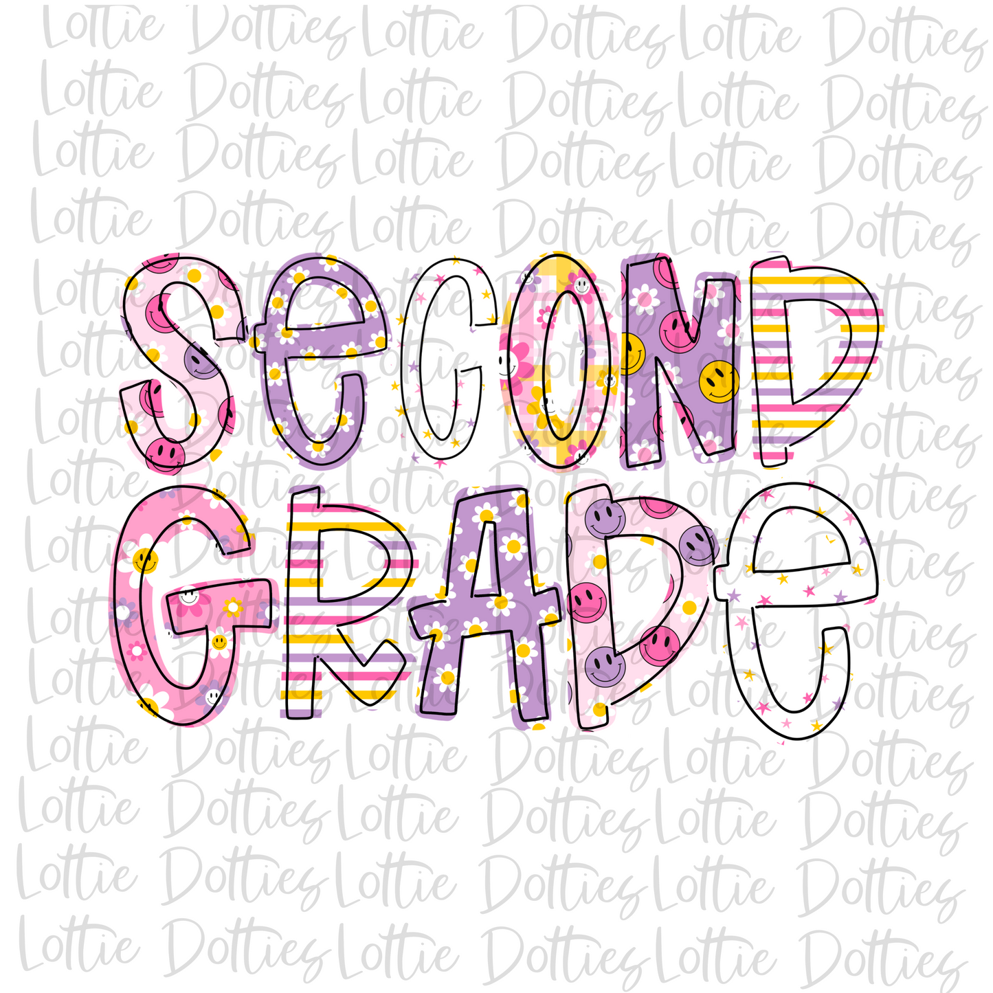 Second Grade - PNG - Back To School - Sublimation - Digital Download