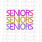 Seniors PNG - Seniors Sublimation - School Design