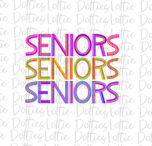 Seniors PNG - Seniors Sublimation - School Design