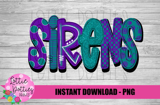 Sirens PNG - Sirens - Sublimation - Digital Download