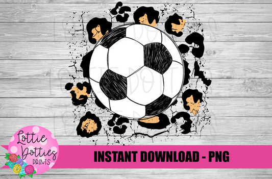 Soccer Ball -  Instant Download - Digital Download