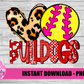 Bulldogs Softball  Png - Bulldogs Sublimation Design - Digital Download