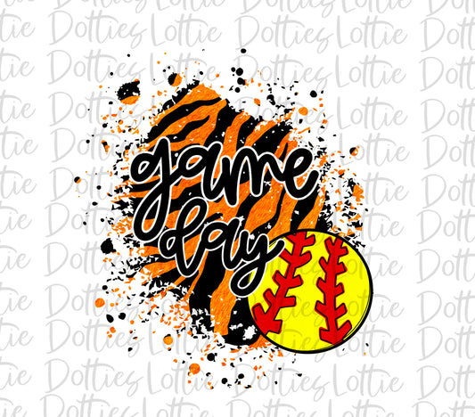 Softball Game Day - PNG - Softball  - Sublimation - Digital Download