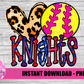 Knights Softball  PNG - Knights -  sublimation design - Digital Download
