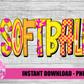 Softball Png  - Softball Sublimation -  Instant Download - Digital Download