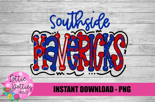 Southside Mavericks Png - Mavericks Sublimation Design - Digital Download