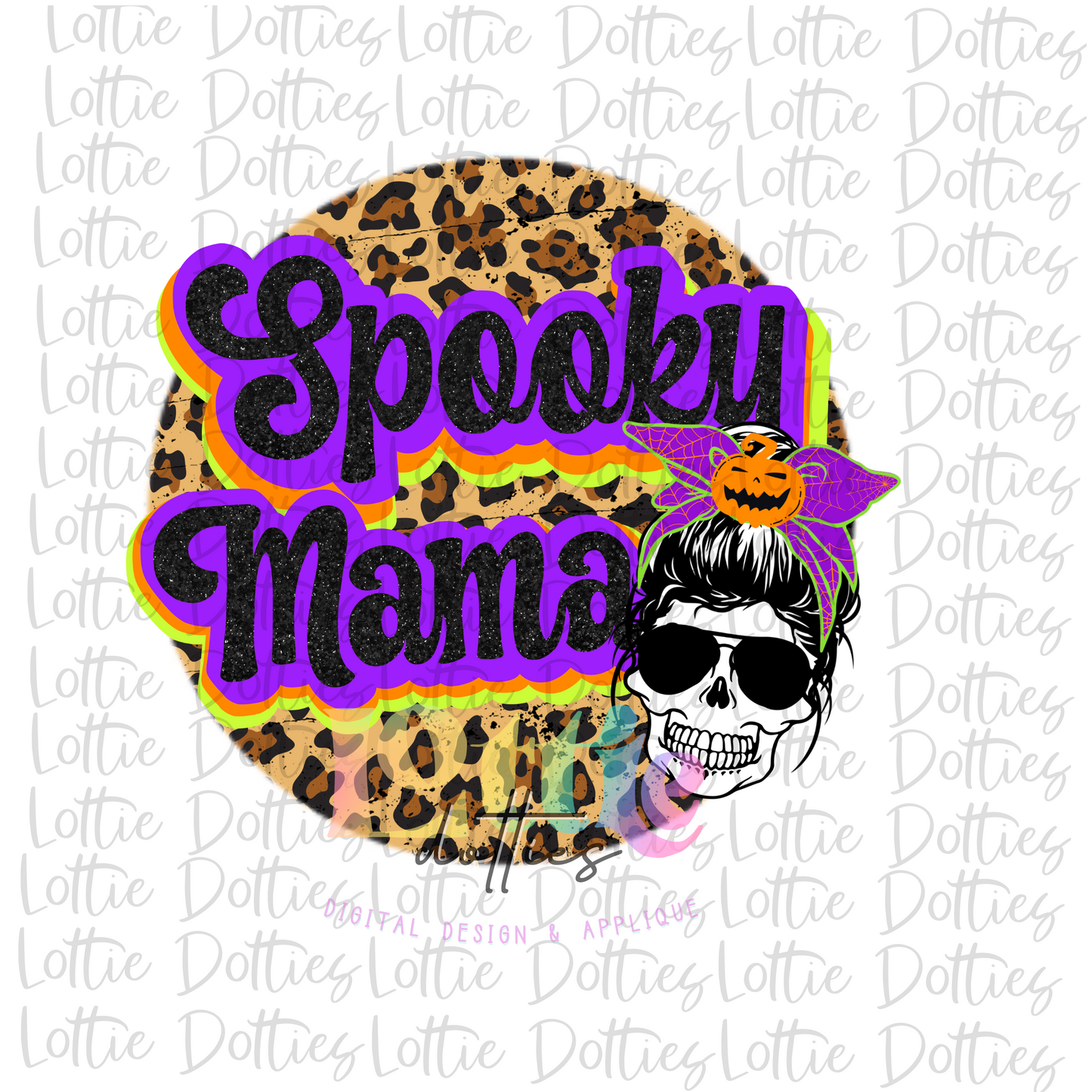 Spooky Mama  Png - Halloween Sublimation Design -  Digital Download