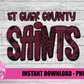 St. Clair County Saints PNG - Saints  sublimation design - Digital Download