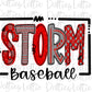 Storm Baseball  Png - Storm Sublimation Design - Digital Download